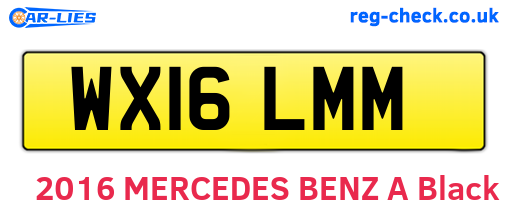 WX16LMM are the vehicle registration plates.