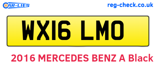 WX16LMO are the vehicle registration plates.