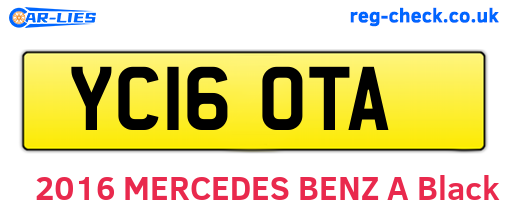 YC16OTA are the vehicle registration plates.