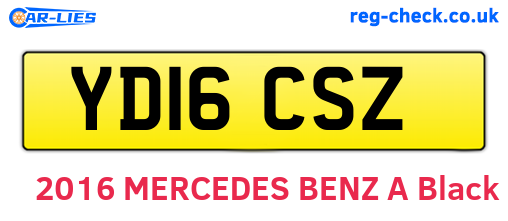 YD16CSZ are the vehicle registration plates.