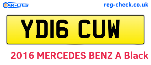 YD16CUW are the vehicle registration plates.