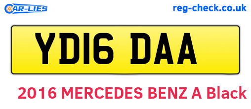 YD16DAA are the vehicle registration plates.