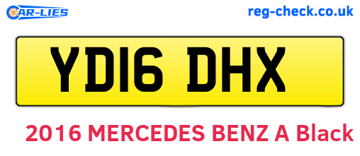 YD16DHX are the vehicle registration plates.