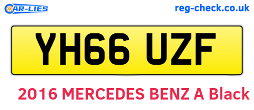 YH66UZF are the vehicle registration plates.