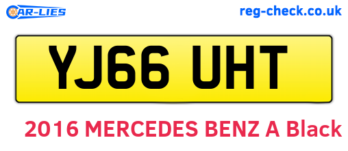 YJ66UHT are the vehicle registration plates.