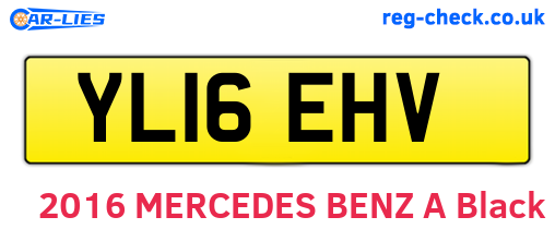 YL16EHV are the vehicle registration plates.