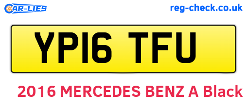 YP16TFU are the vehicle registration plates.