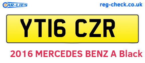 YT16CZR are the vehicle registration plates.