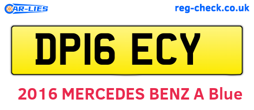 DP16ECY are the vehicle registration plates.
