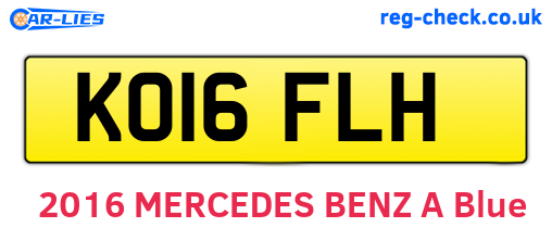 KO16FLH are the vehicle registration plates.