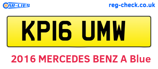 KP16UMW are the vehicle registration plates.