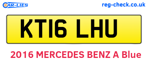 KT16LHU are the vehicle registration plates.