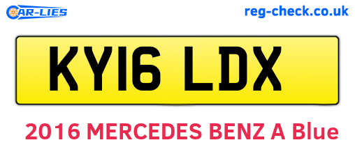 KY16LDX are the vehicle registration plates.