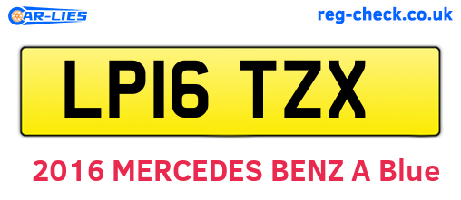 LP16TZX are the vehicle registration plates.