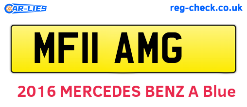 MF11AMG are the vehicle registration plates.