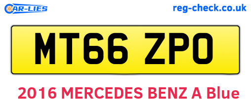 MT66ZPO are the vehicle registration plates.