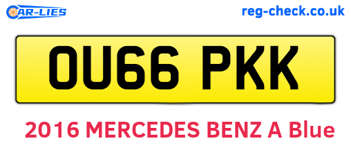 OU66PKK are the vehicle registration plates.