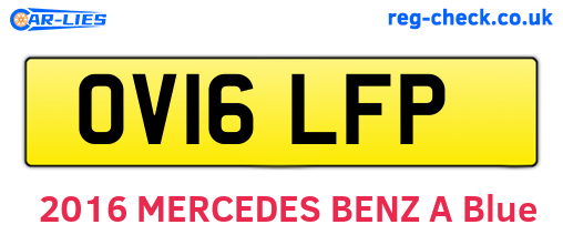 OV16LFP are the vehicle registration plates.