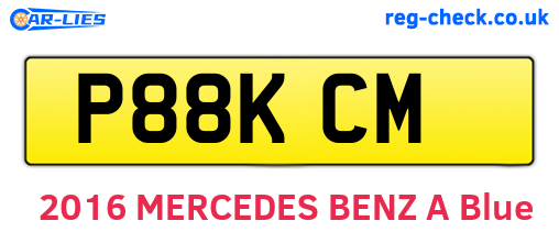 P88KCM are the vehicle registration plates.