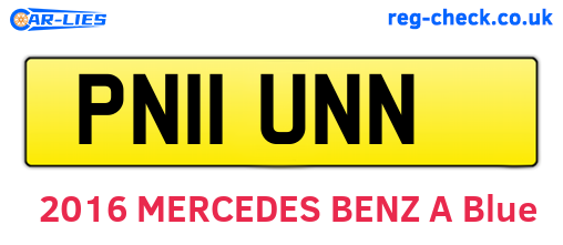PN11UNN are the vehicle registration plates.