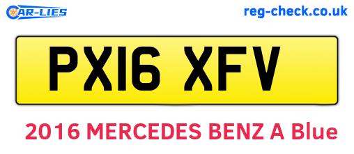 PX16XFV are the vehicle registration plates.