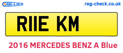 R11EKM are the vehicle registration plates.