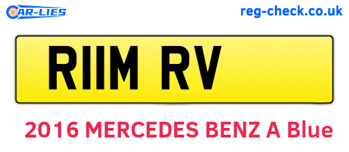 R11MRV are the vehicle registration plates.
