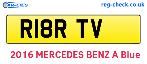 R18RTV are the vehicle registration plates.