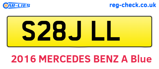 S28JLL are the vehicle registration plates.