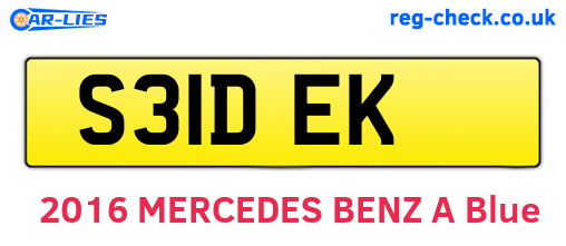 S31DEK are the vehicle registration plates.