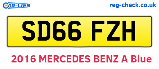 SD66FZH are the vehicle registration plates.