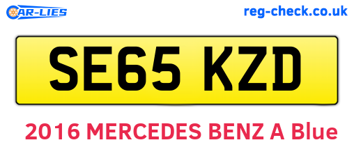 SE65KZD are the vehicle registration plates.