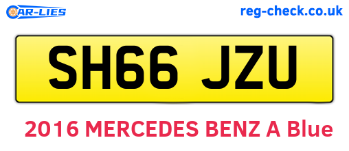 SH66JZU are the vehicle registration plates.