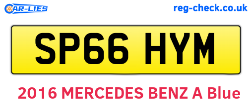 SP66HYM are the vehicle registration plates.