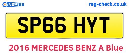 SP66HYT are the vehicle registration plates.