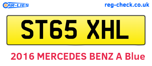 ST65XHL are the vehicle registration plates.