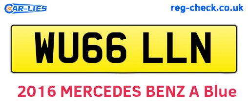 WU66LLN are the vehicle registration plates.