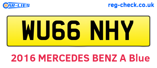 WU66NHY are the vehicle registration plates.