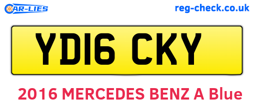 YD16CKY are the vehicle registration plates.