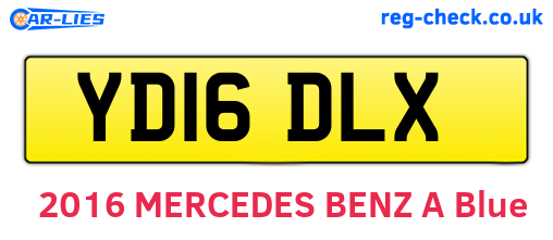 YD16DLX are the vehicle registration plates.