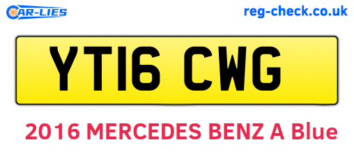 YT16CWG are the vehicle registration plates.