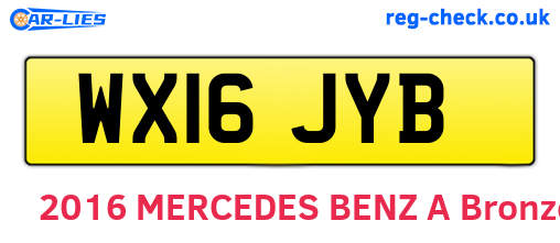 WX16JYB are the vehicle registration plates.