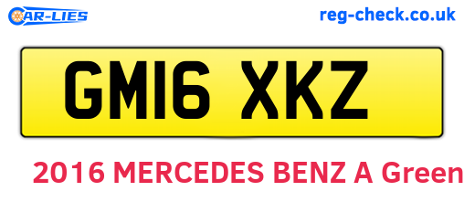 GM16XKZ are the vehicle registration plates.