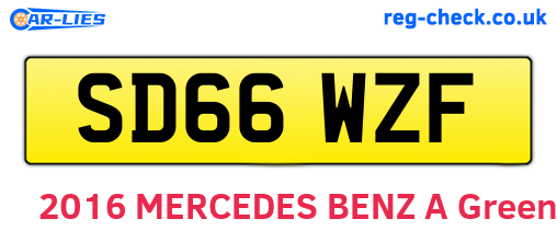 SD66WZF are the vehicle registration plates.