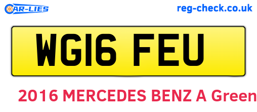 WG16FEU are the vehicle registration plates.