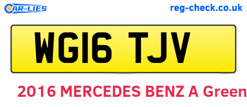 WG16TJV are the vehicle registration plates.