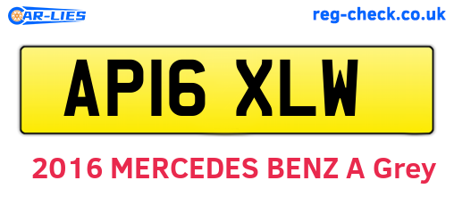 AP16XLW are the vehicle registration plates.