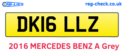 DK16LLZ are the vehicle registration plates.