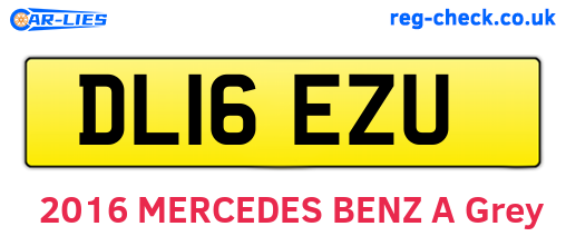 DL16EZU are the vehicle registration plates.