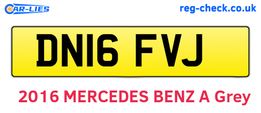 DN16FVJ are the vehicle registration plates.